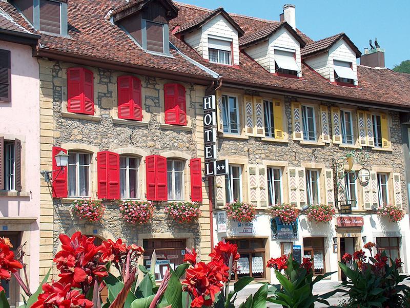 Hotel De La Croix-Blanche Cressier Eksteriør bilde